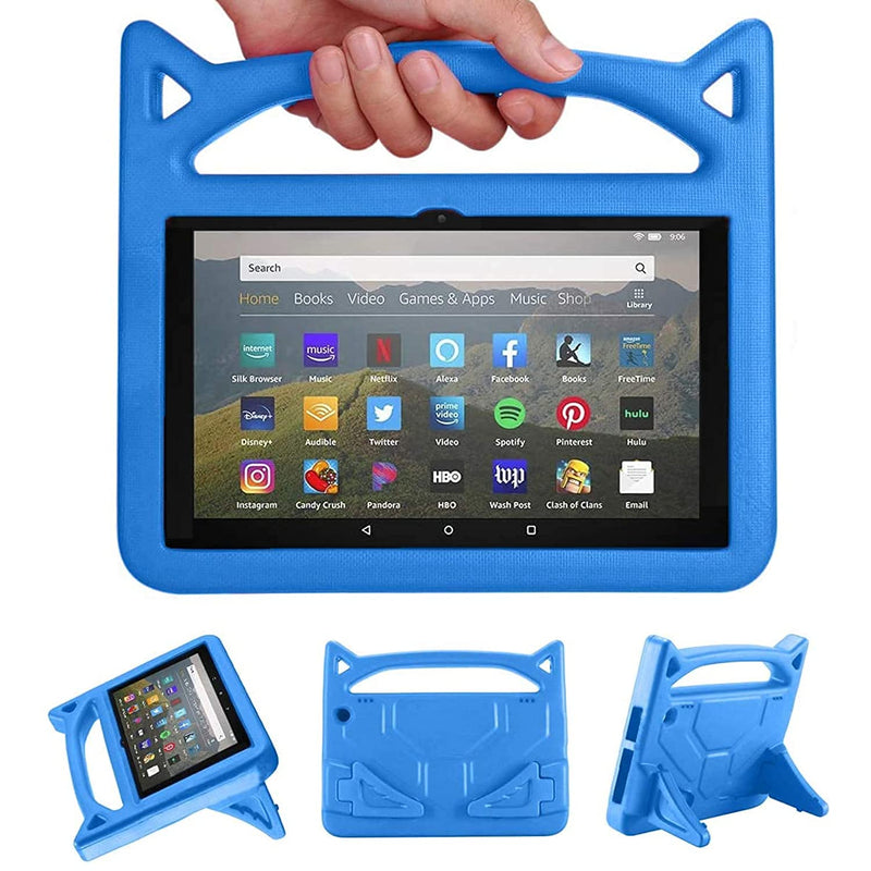 All New Hd 8 Hd 8 Plus Tablet Case 10Th Generation 2020 Release Lightweight Shockproof Kid Proof Cover With Stand Kids Case For All New Hd 8 Tablet Hd 8 Kids Pro Tabletblue