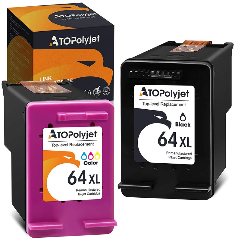 Ink Cartridge Replacement For Hp 64Xl 64 Xl Black Color Compatible With Envy Photo 7855 6222 7155 6255 6252 7858 Hp Tango Smart Wireless X Smart Wireless1 Blac