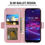 New For Coolpad Legacy Brisa Wallet Case And Tempered Glass Sc