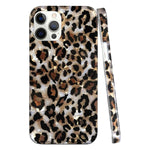 Jwest Leopard Case Compatible With Iphone 12 Pro Max Case Luxury Glitter Sparkly Translucent Clear Animal Print Light Brown Cheetah Soft Silicone Cover For Women Girls Slim Protective Phone Case Cover