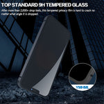 Ymhml For Iphone 13 Iphone 13 Pro Privacy Screen Protector 6 1 Inch Anti Spy Tempered Glass Film With Installation Frame 2 Pack Black