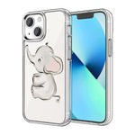 Compatible With Iphone 13 Pro Max Case Cute Funny Elephant Clear Design Shockproof Soft Tpu Slim Case