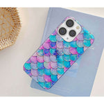 Cute Case For Iphone 13 Pro Max Case For Women Arstvec Glitter Pearly Shell Luster Sparkle Bling Soft Tpu Flexible Slim Thin Girl Lady Phone Case Cover For Iphone 13 Promax 6 7 Inch Mermaid Tail
