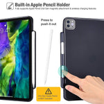 New Procase Navy Ipad Pro 11 Case 2020 2018 With Apple Pencil Holder And Wireless Charging Feature Bundle With Black Slim Compact Portable Wireless Keyboa