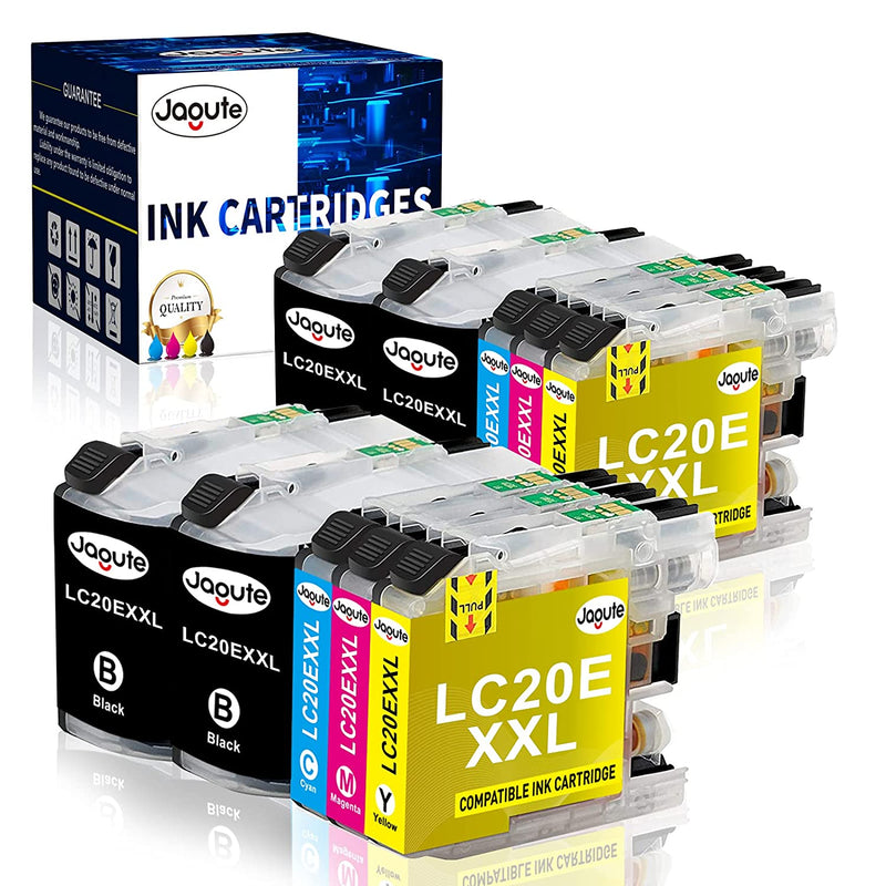 Lc20E Xxl Compatible Ink Cartridge Replacement For Brother Lc20Exxl Lc20E Work For Mfc J985Dw Mfc J775Dw Mfc J5920Dw Mfc J775Dwxl Mfc J985Dwxl 4 Black 2 Cyan