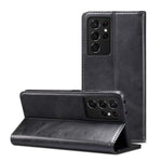 Kowauri Case For Galaxy S21 Ultra 5G Business Style Folding Flip Leather Wallet Case With Kickstand Card Slots Magnetic Stand Protective Cover Cases For Samsung Galaxy S21 Ultra 5G 6 8 Inch Black