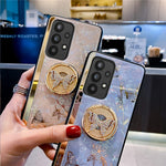 Topwin Galaxy S22 Ultra Kickstand Case Cute Marble Conch Shell Floral Butterfly With Ring Stand Elegant Shockproof Protective Cover For Girls Women For Samsung Galaxy S22 Ultra Rose Gold