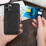 Caka Wallet Case Compatible For Iphone 13 Pro Case With Card Slot Holder Leather Flip Folio Protective Shockproof For Men Durable Magnetic Closure Phone Case For Iphone 13 Pro 6 1 2021 Black