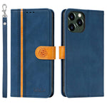 Mcwala Iphone 13 Pro Wallet Case Premium Leather Flip Case With Card Holder And Kickstand Function Protecte Shockproof Cover For Iphone 13 Pro 6 1 Blue