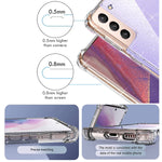 New Galaxy S21 Plus Glitter Case For Girl Women Shockproof Bumper Protecti