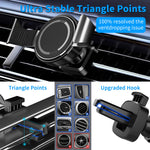 Mount Metal Phone Clamp For Magnet Car Mount Holder Gouppl Adjustable Hands Free Phone Clip Compatible With Magnetic Mounts Fits All Iphone Samsung Galaxy Smartphone Vent Black