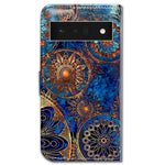 Pixel 6 Pro Case Bcov Gorgeous Colours Circle Mandala Leather Flip Phone Case Wallet Cover With Card Slot Holder Kickstand For Google Pixel 6 Pro 2021