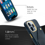 Kelbria Crossbody Iphone 13 Pro Max Case With Card Holder For Women Leather Iphone 13 Pro Max Case With Strap Iphone 13 Pro Max Wallet Case For Women Black Pebble Leather