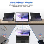 New Procase Keyboard Case For Galaxy Tab S7 Plus 12 4 2020 Bundle With Privacy Screen Protector For Galaxy Tab S7 Fe 2021 Galaxy Tab S7 Plus 2020