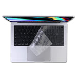 Us Version Clear Tpu Keyboard Cover Skin Compatible With 2021 Released Newest 14 2 Inch 16 2 Inch Macbook Pro With M1 Max Chip M1 Pro Chip With Touch Id A2442 A2485 Keyboard Accessory