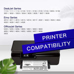 Ink Cartridge Replacement For Hp 63Xl 63 Xl Compatible With Officejet 3830 5252 5255 5258 4650 Envy 4520 4512 4516 4510 4528 Deskjet 1112 3630 3632 3634 Printer