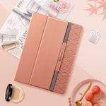New Case For Ipad Pro 11 Inch 2021 3Rd Generation 2020 2018 With Pencil Holder Pocket Typing Angle Auto Sleep Wake Vegan Leather Ipad Pro 11 Cover Pink