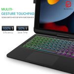 New 10 2 Inch Bluetooth Keyboard Case With Touchpad For Ipad 9Th Generation 2021 Ipad 8Th Gen 2020 Ipad 7 2019 Air 3 Pro 10 5 With 7 Color Backlight A