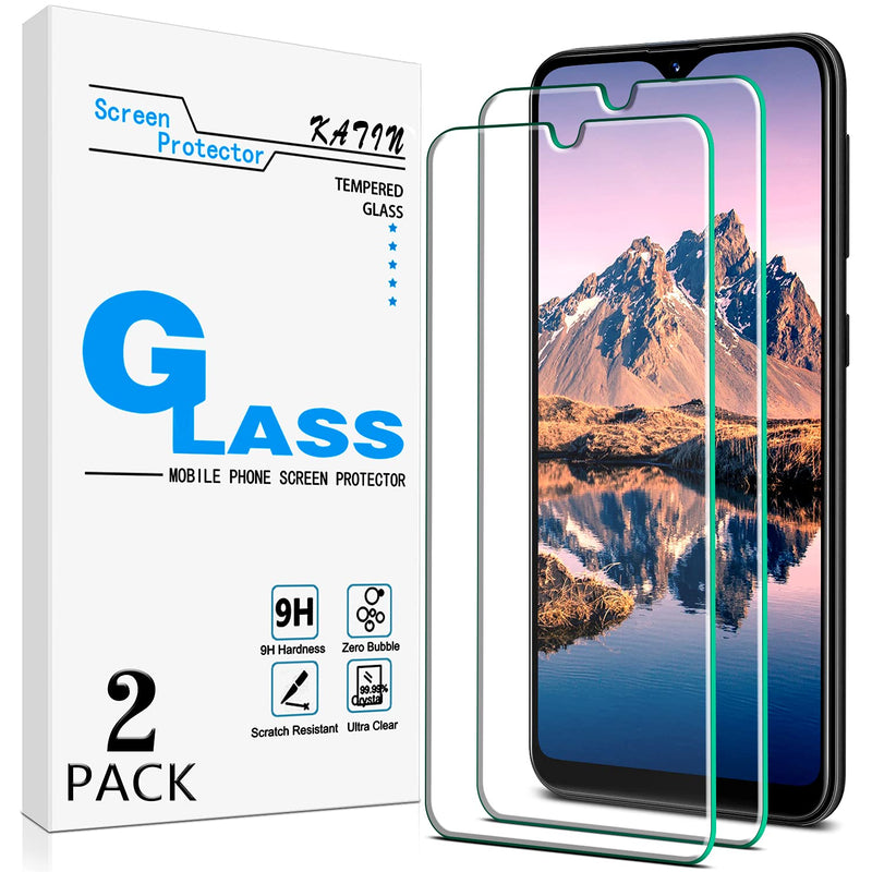 2 Pack Katin For Samsung Galaxy A10E A10E Tempered Glass Screen Protector No Bubble 9H Hardness Easy To Install