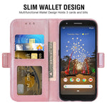 New For Google Pixel 3A Xl Wallet Case And Tempered Glass Scre