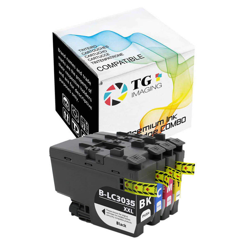 4 Pack K C Y M Compatible Lc3035 Ink Cartridge Lc3033 Lc3035Xxl 4 Colors Combo Pack For Mfc J995Dw Mfc J995Dwxl Printer