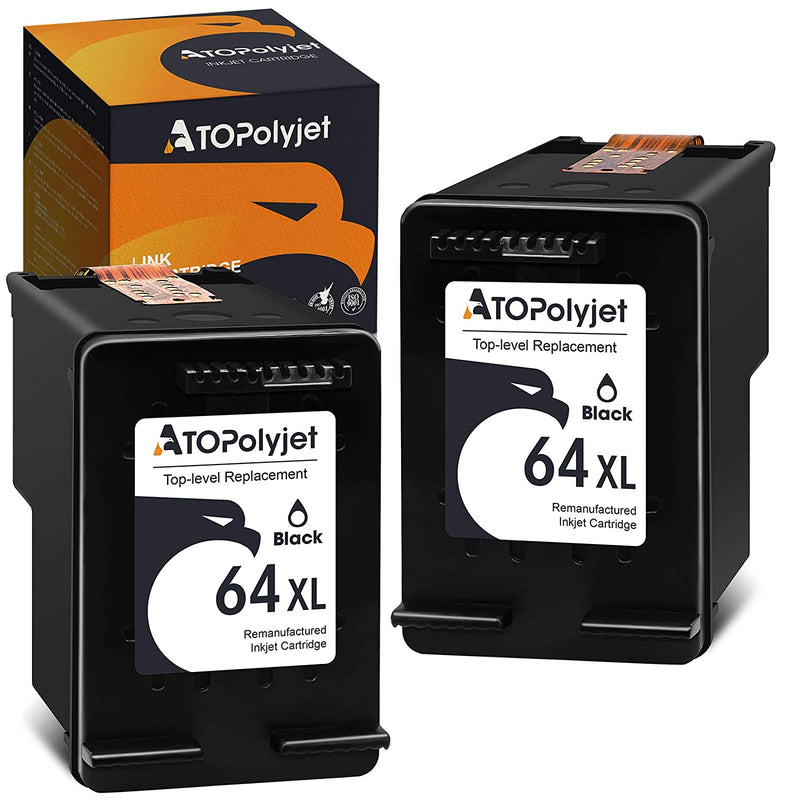 Ink Cartridge Replacement For Hp 64Xl 64 Xl2 Black Used For Envy Photo 7800 7120 7858 7855 7155 6255 7134 7164 7864 6222 6252 7158 7130 7830 6220 6230 6234 Ta