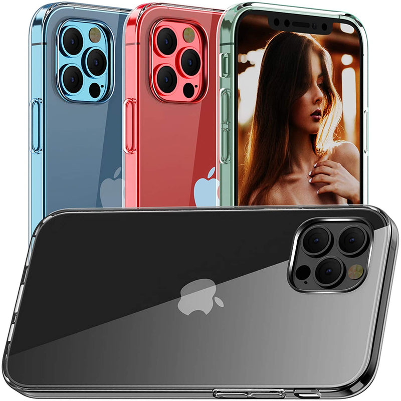Clear Iphone 12 Pro Case Iphone 12 Silicone Case Ultra Slim Soft Skin Flexible Tpu Scratch Resistant Shockproof Protective Cases Cover For Iphone 12 12 Pro 6 1 Clear