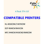 Compatible Tn115 Toner Cartridge Replacement For Tn 115 Tn 115 Work With Dcp 9040Cn 9045Cdn Hl 4040Cn 4040Cdn 4070Cdw Mfc 9440Cn 9450Cdn 9840Cdw Printer Black