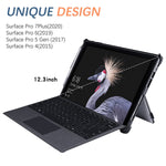 New Case For Microsoft Surface Pro 7 7 Plus Pro6 Pro5 Pro4 Kickstand Cover Pen Holder 12 3 Inch Tablet Lightweight Hard Shell Black