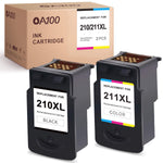 Ink Cartridge Replacement For Canon 210Xl 210 Pg 210Xl 211 211Xl For Pixma Mp250 Mp280 Mp495 Ip2702 Mx410 Mx340 Mx330 Printer 1 Black 1 Tri Color 2 Pack