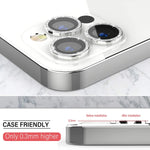 5 Pack Uniqueme Compatible With Iphone 12 Mini Iphone 12 Iphone 12 Pro Camera Lens Protector Camera Cover Protection Bling Easy Installation Hd Clearfit Well For Camera Diamond Silver
