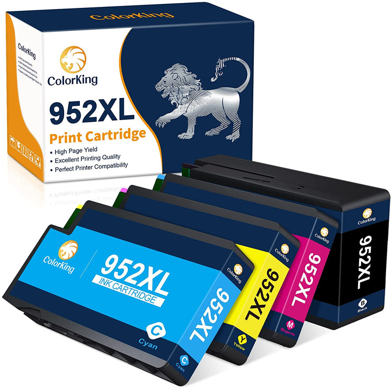 Ink Cartridges Replacement For Hp 952 952Xl To Use With Hp Officejet Pro 8710 8720 7740 7720 8210 8715 8725 8740 8702 Printer 1 Black 1 Cyan 1 Magenta 1 Yellow