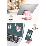 Aluminum Cell Phone Stand Aoviho Phone Holder For Desk Desktop Phone Cradle Dock For Iphone 12 Pro 13 11 X Xs Max 8 7 6 6S Plus Se 5 Samsung Huawei Ipad Mini Tablet All Smart Phones Rose Gold