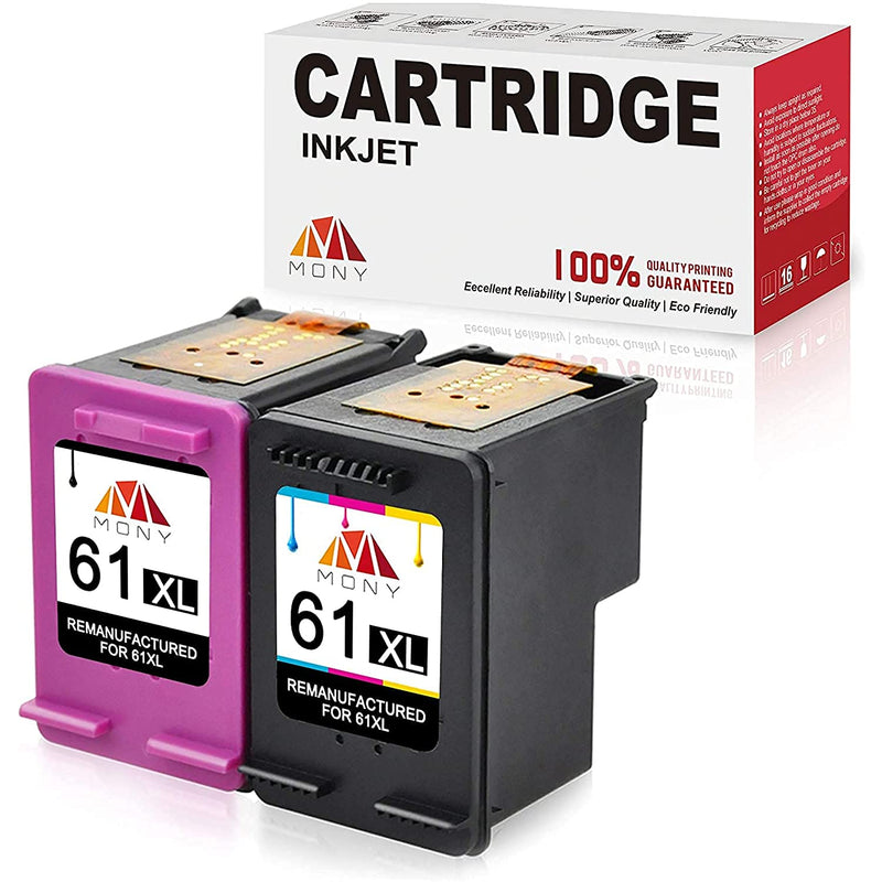 Ink Cartridges Hp 61 61Xl Black Tri Color 2 Pack Replacement For Hp Envy 4500 5530 4502 Officejet 4630 4635 Deskjet 2540 1510 3510 3050 1000 Printer Ink L