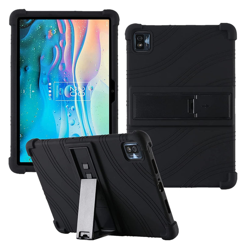 New Case For Tcl Tab 10S 9080G2021 Tablet Kids Friendly Soft Silicone Adjustable Stand Cover For Tcl Tab 10S 9081X 10 1 Fhd Android 11 Tablet Black