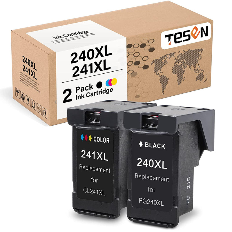 Pg 240Xl Cl 241 Xl Ink Cartridge Replacement For Canon Pg 240 Xl Cl 241 Xl Use With Canon Pixma Mg3620 Mg4120 Mg3220 Mx512 Mx432 Mx452 Ts5120 Printer 2 Pack 1