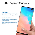 Amfilm Ultra Glass Screen Protector For Galaxy S10 Plus 2 Pack Uv Gel Application Tempered Glass Compatible With Ultrasonic Fingerprint Scanner For Galaxy S10 Plus 2019