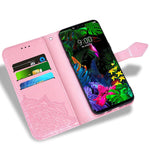 New For Lg G8 Thinq Wallet Case Tempered Glass Screen Protecto