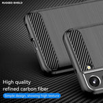 Evunnbc Slim Case For Samsung Galaxy S22 Galaxy S22 5G Case Tpu Shock Absorption Technology Full Protective Case Carbon Fiber Cover For Samsung Galaxy S22 5G Smartphone Galaxy S22 Black