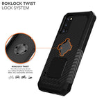 Rokform Galaxy S20 Magnetic Protective Phone Case With Twist Lock Military Grade Rugged S20 Case Series Black