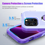 Caka For Iphone 13 Pro Case 13 Pro Case With 360 Ring Holder Stand Kickstand Magnetic Cover Heavy Duty Full Body Protective Case Phone Cover Case For Iphone 13 Pro 6 1 Purple