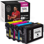 Ink Cartridge Replacement For Epson 702Xl 702 Xl T702Xl High Capacity For Workforce Pro Wf3720 Wf3733 Wf3730 Printer Black Cyan Magenta Yellow 4 Pack
