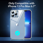 Esr Hybrid Case Compatible With Iphone 13 Pro Max Case Scratch Resistant Back Grippy Protective Frames Classic Series Clear