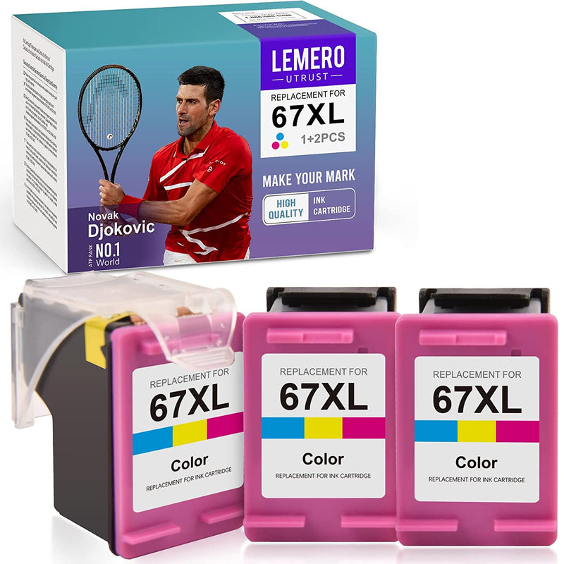 Ink Cartridge Replacement For Hp 67Xl 67 Xl Use With Hp Deskjet 2755 2732 2752 Plus 4155 4152 4140 4158 Envy 6055 6052 Pro 6455 6058 1 Print Head
