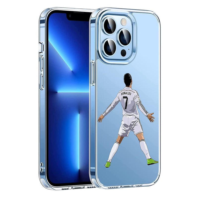 Eterins Cases Ultra Slim Crystal Clear Hardwood Series Soft Transparent Tpu Case Cover Cr7 For Iphone 13 Pro Max 6 7