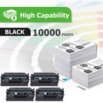 Compatible Toner Cartridge Replacement For Hp 58X Cf258X 58A Cf258A Laserjet Pro M404N M404Dn Mfp M428Fdw M428Dw Printer Black 4 Pack