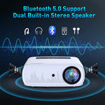 5G WiFi and Bluetooth Projector 9500L 300'' 1080P With Full HD projector Supports 4K & Zoom