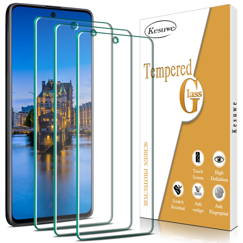 3 Pack Kesuwe Screen Protector Compatible For Samsung Galaxy A51 A51 5G A51 5G Uw Tempered Glass 9H Hardness Anti Scratch Bubble Free Case Friendly