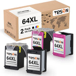 64 Xl Ink Cartridge Replacement For Hp 64Xl For Use In Hp Envy Photo 7120 7130 7155 7822 7830 6220 6222 6230 Series 4 Pack 2Black 2Color Tray_Inkjet_Printer_