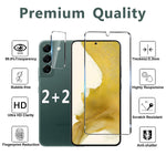 2 2 Packgalaxy S22 Plus Screen Protector Hd Clear Tempered Glass Ultrasonic Fingerprint Support 3D Curved Scratch Resistant Bubble Free For Galaxy S22 Plus 5G Glass Screen Protector
